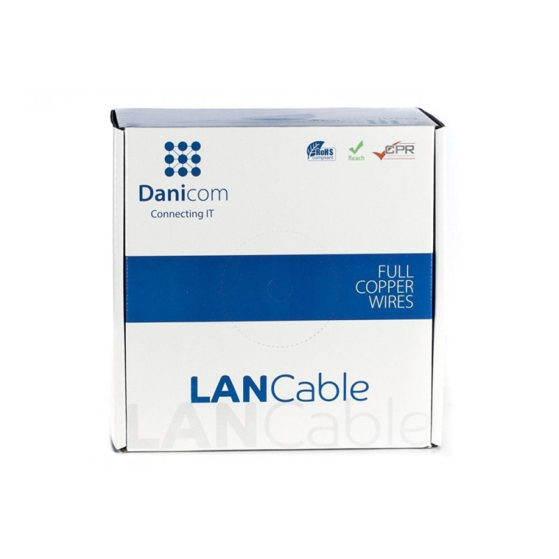 CAT8 S/FTP 50m kabel op rol stug -  LSZH (Dca)