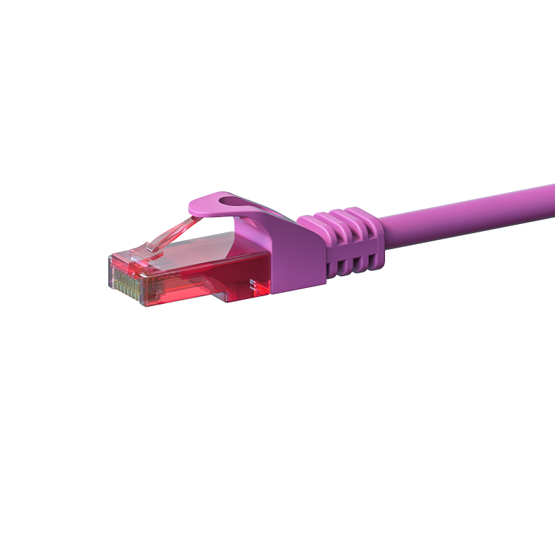 UTP CAT6 patchkabel 2m roze - 100% koper