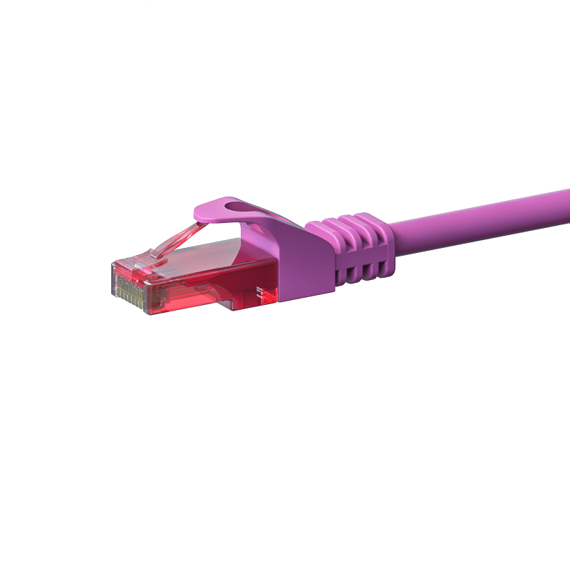 UTP CAT6 patchkabel 5m roze - 100% koper