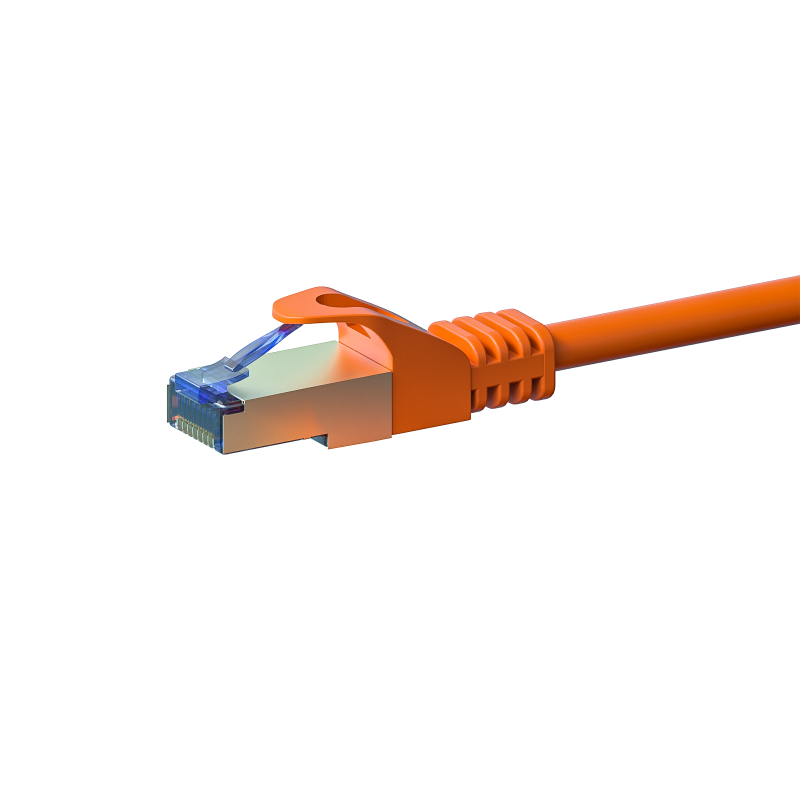 CAT6a S/FTP (PIMF) patchkabel 1m oranje