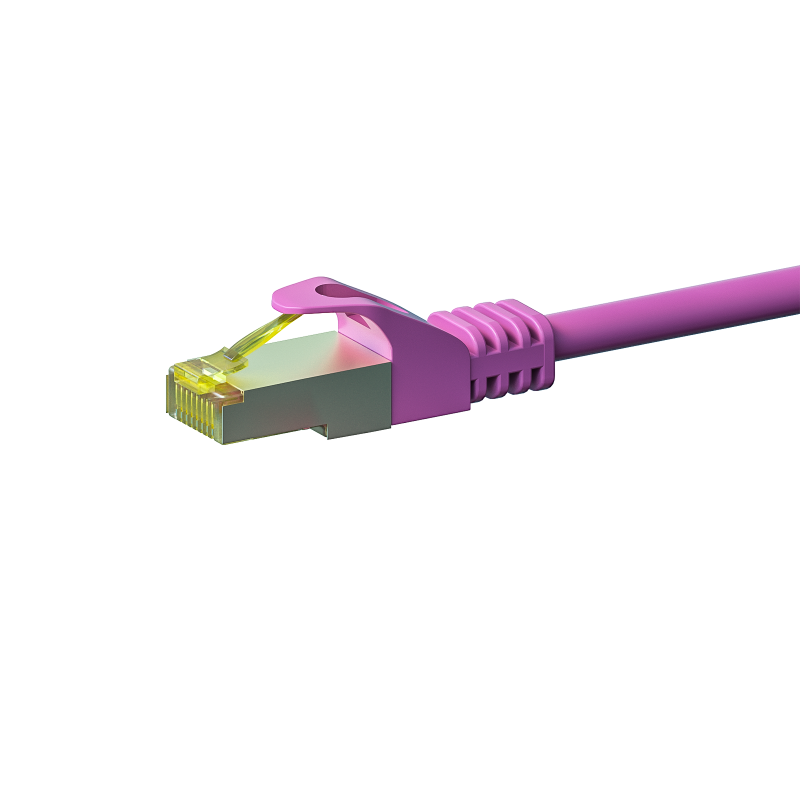 Cat7 S/FTP (PIMF) patchkabel 50m roze