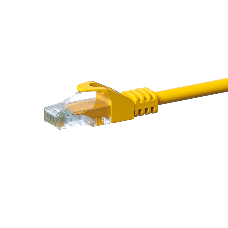 CAT5e UTP patchkabel 7,50m geel - CCA