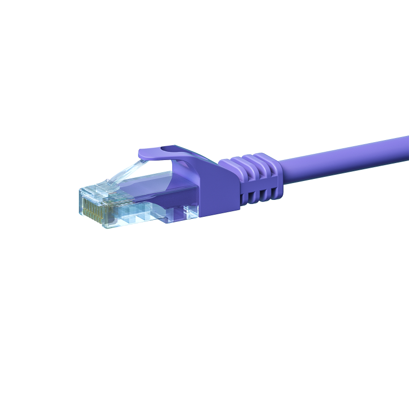 CAT5e UTP patchkabel 0,25m paars - CCA