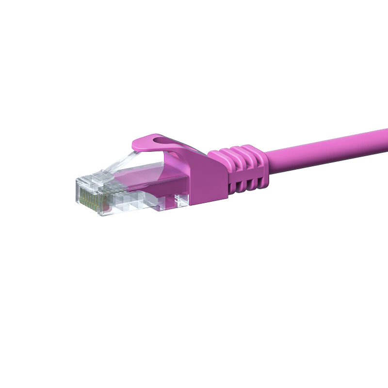 CAT5e UTP patchkabel 15m roze - CCA