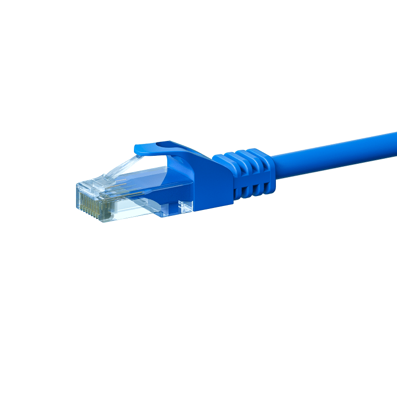 CAT6 UTP patchkabel 0,25m blauw - CCA