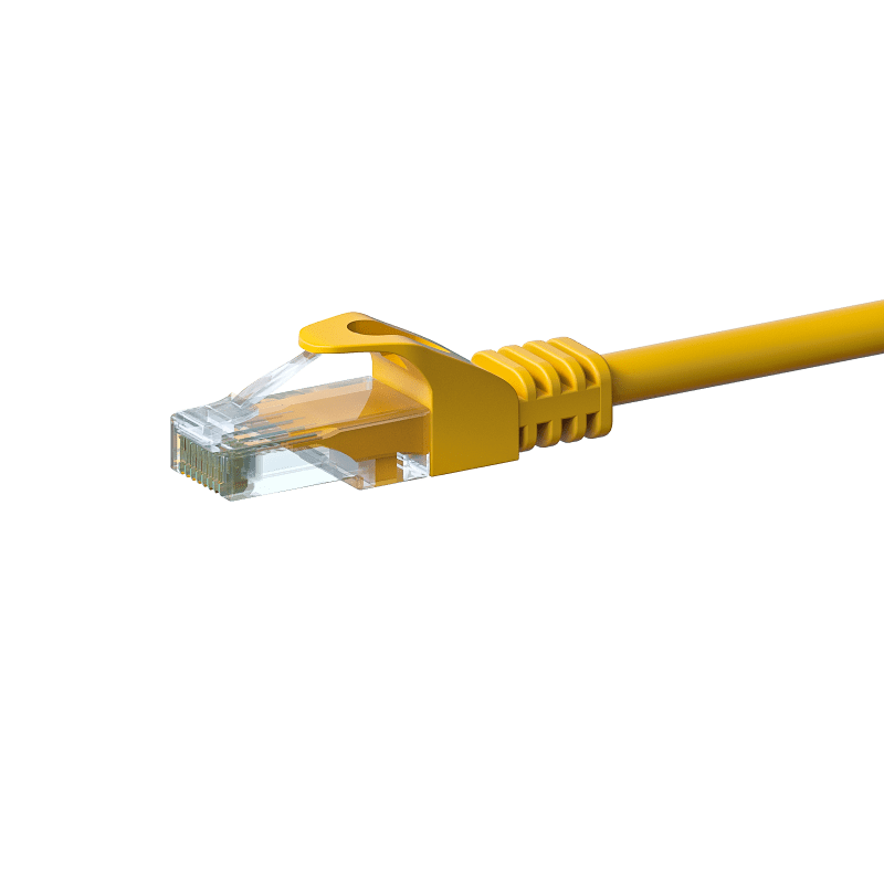 CAT6 UTP patchkabel 1m geel   - CCA