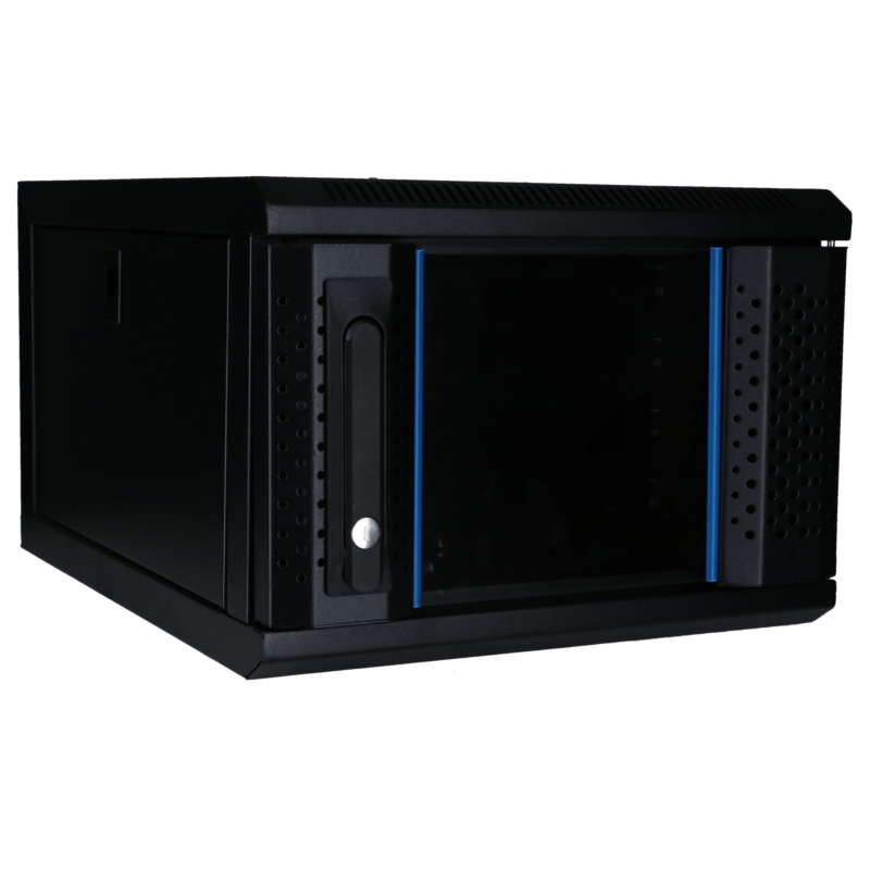 10 inch 4U serverkast met glazen deur 370x450x264mm (BxDxH)