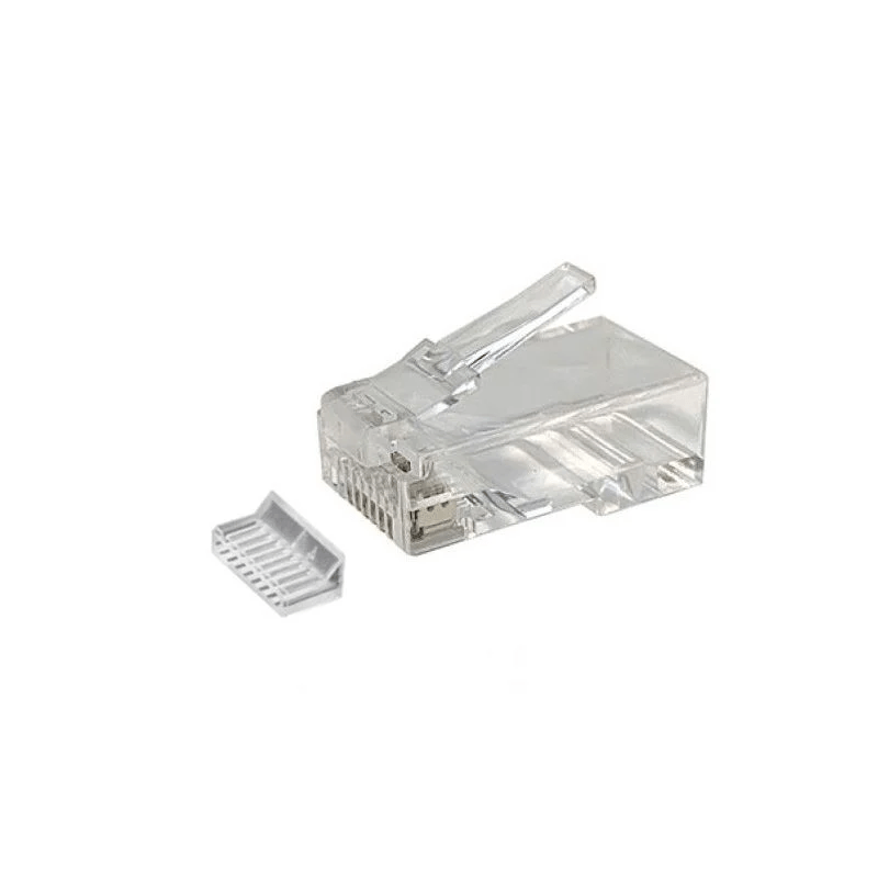 CAT6 Connector RJ45 - Unshielded -met hulpstukje  voor stugge kern
