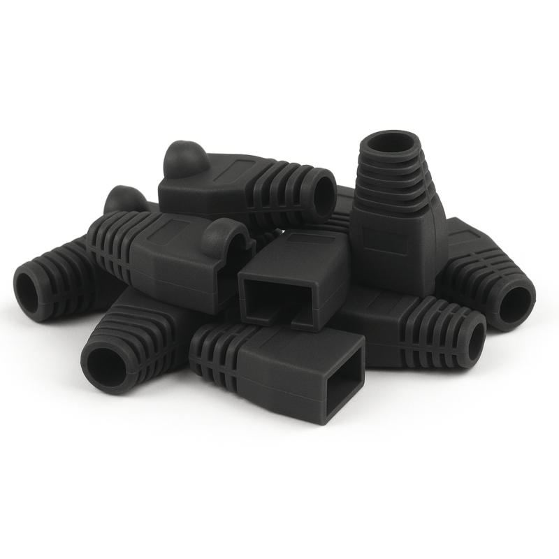 DANICOM RJ45 Kabeltule Zwart Large - 10 stuks