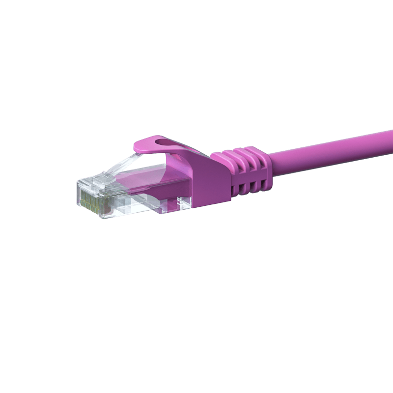 UTP CAT5e patchkabel 5m roze - 100% koper