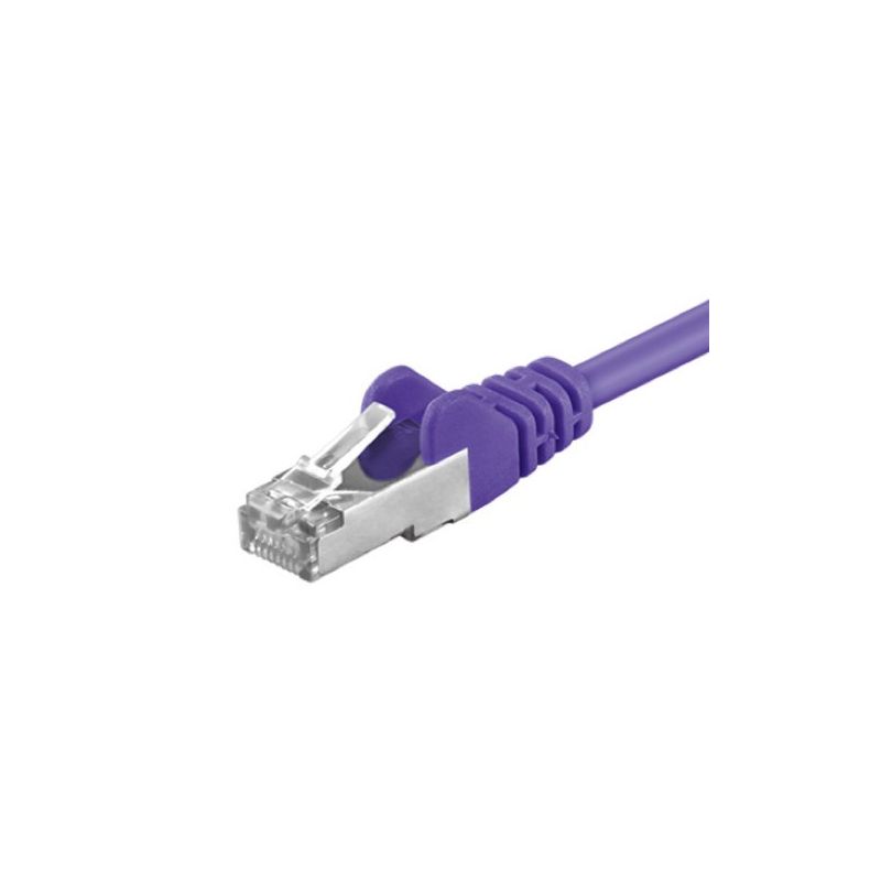 CAT5e FTP patchkabel 0,25m paars