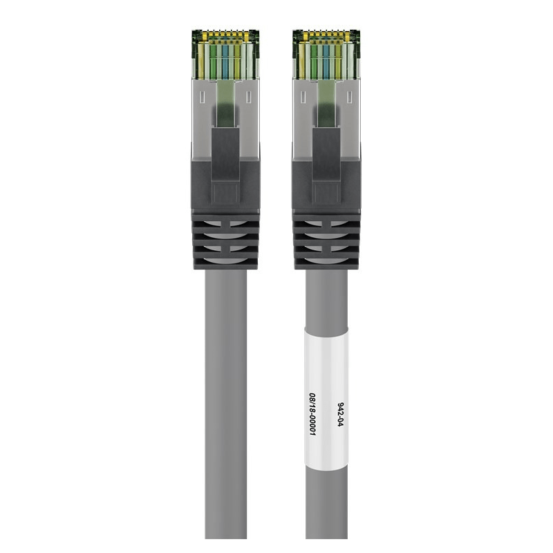 Cat8 S/FTP (PIMF) patchkabel 2m grijs