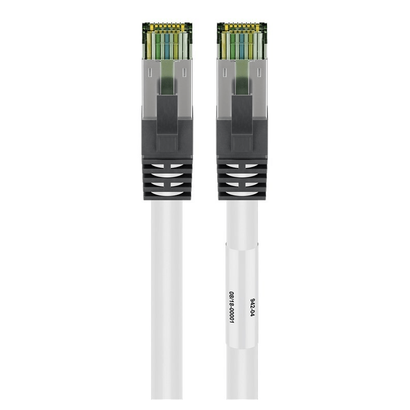 Cat8 S/FTP (PIMF) patchkabel 3m wit