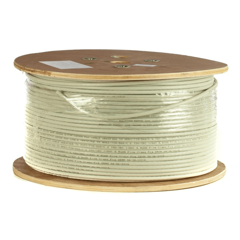 DANICOM CAT6A SFTP 500m kabel op rol stug -  LSZH (B2ca)