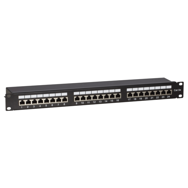 CAT5e FTP 24 poorts patchpaneel