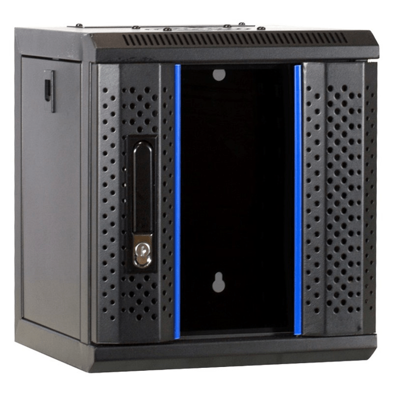 10 inch 4U serverkast met glazen deur 370x450x264mm (BxDxH)