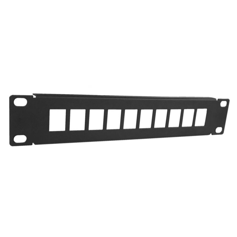 10 inch UTP patchpaneel voor keystones - 10 poorts
