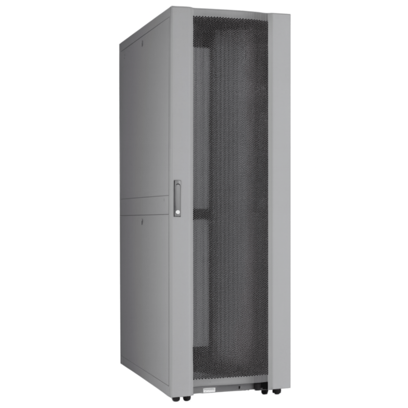 48U Datacenter serverkast met geperforeerde deur 600x1000x2250mm (BxDxH) Grijs