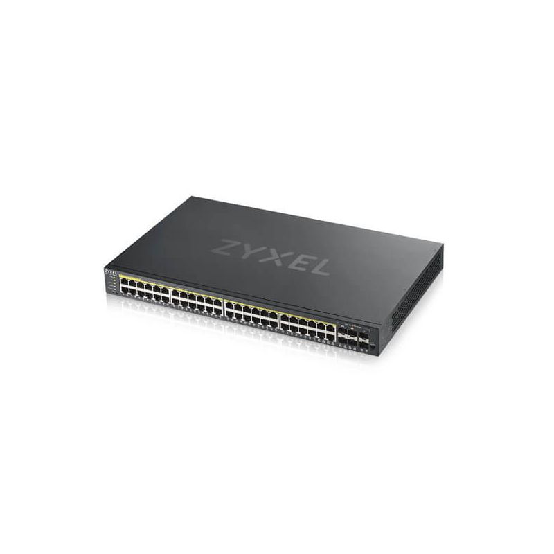 Zyxel 48-poorts GS1920 smart managed PoE+ switch