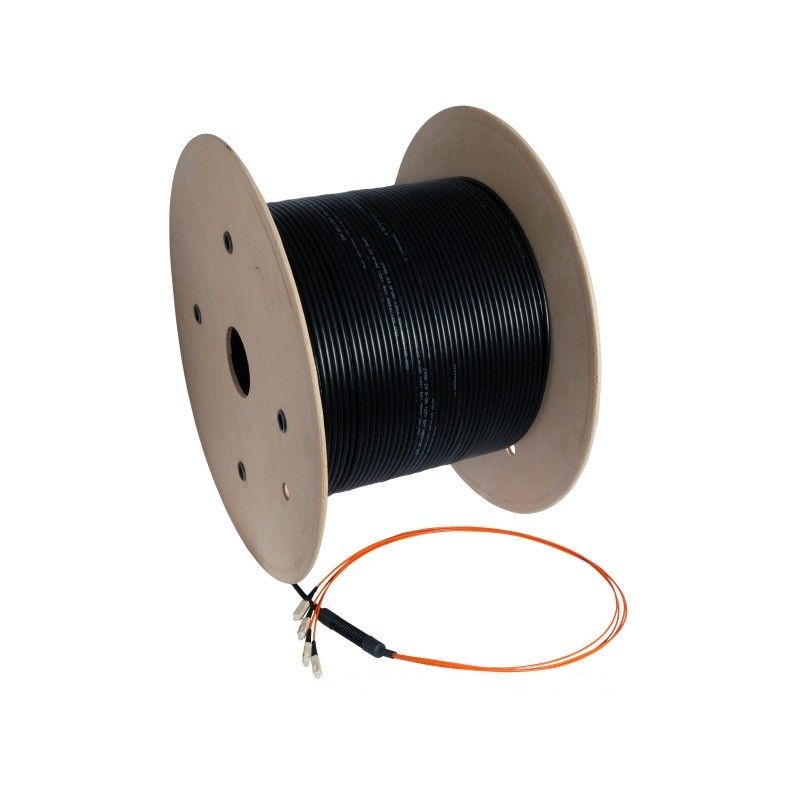 OM3 glasvezel kabel op maat 24 vezels incl. connectoren