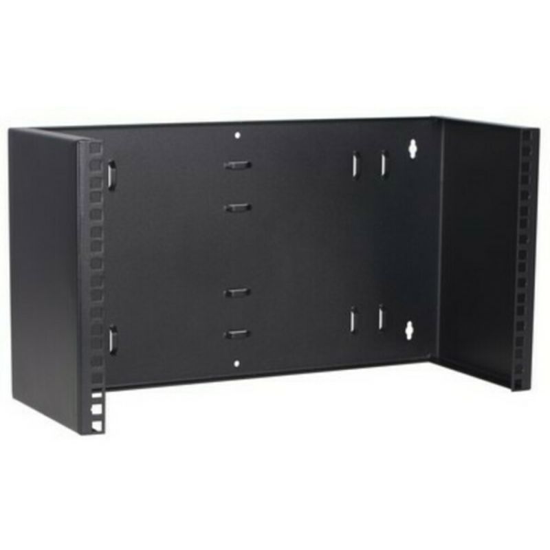 6U wall mount bracket, zonder scharnieren, 180mm diep