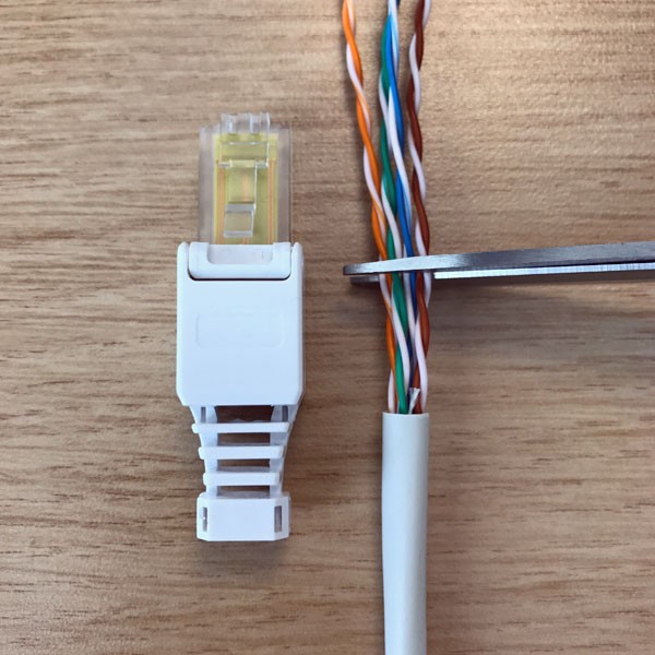 lotus Achternaam Blokkeren Toolless RJ45 Connector monteren?